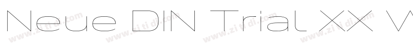 Neue DIN Trial XX W字体转换